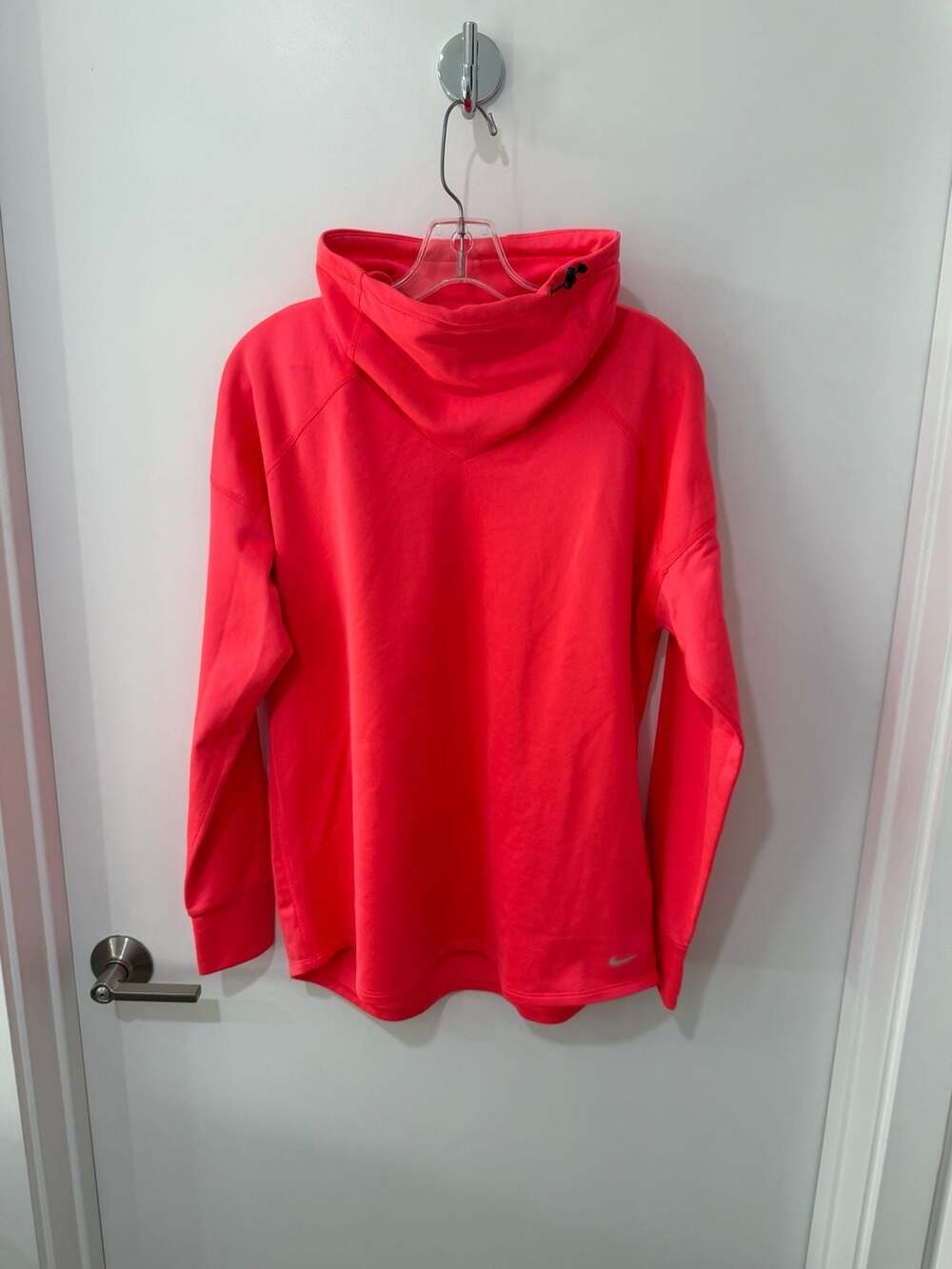Nike Running Dri-FIT Cowl Neck Pullover Sweater Bright Pink Size Medium